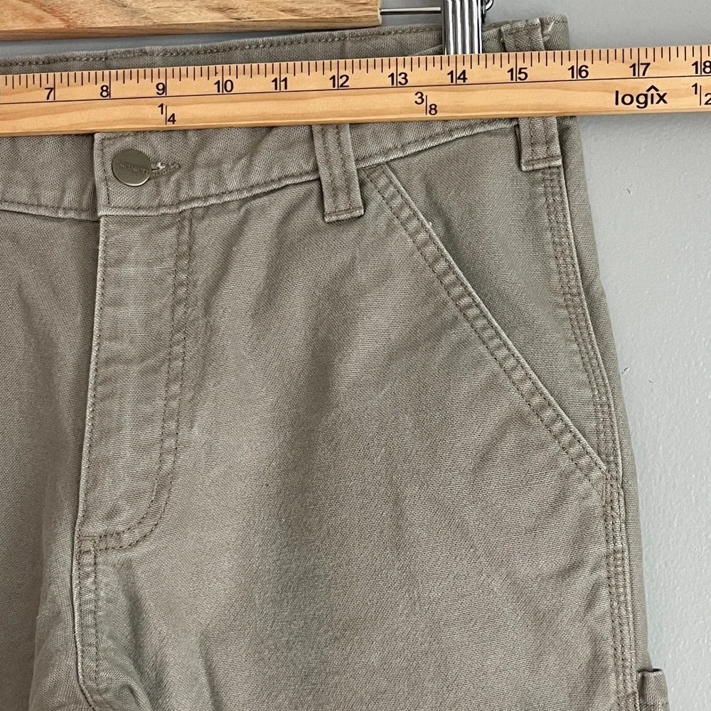 Carhartt Mens Relaxed Fit Canvas Carpenter Pants Tan Barn Chore Workwear 32x30 - Picture 12 of 12